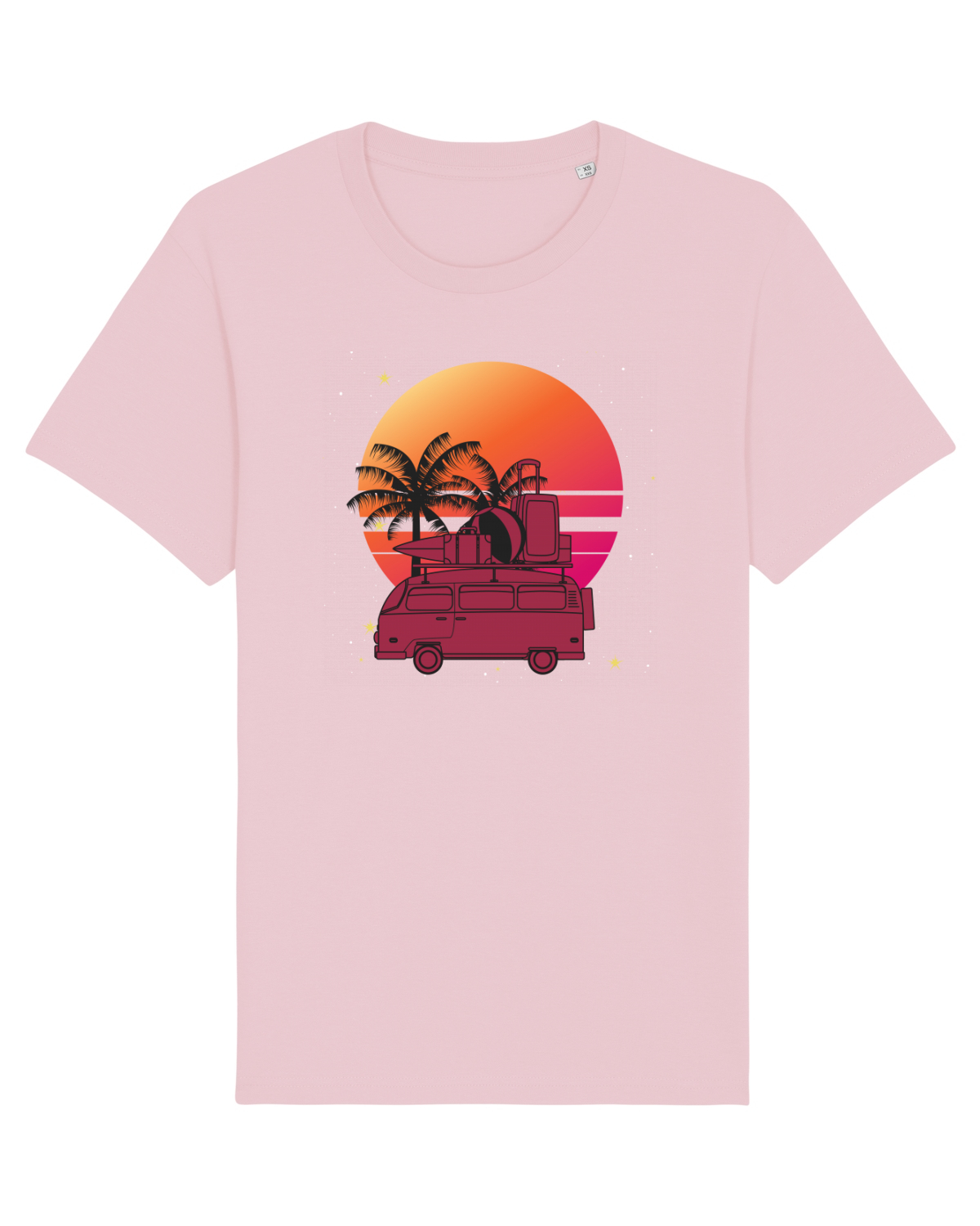 Tricou mânecă scurtă Unisex Rocker Cotton Pink