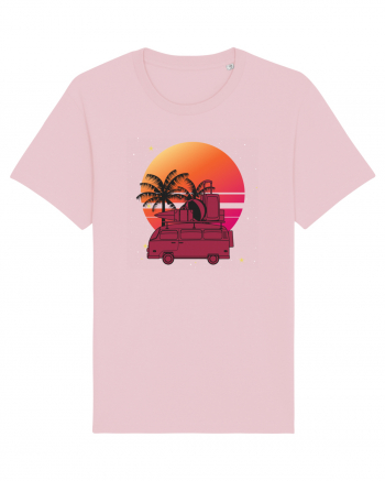 Minivan Retro cu apus de soare  Cotton Pink