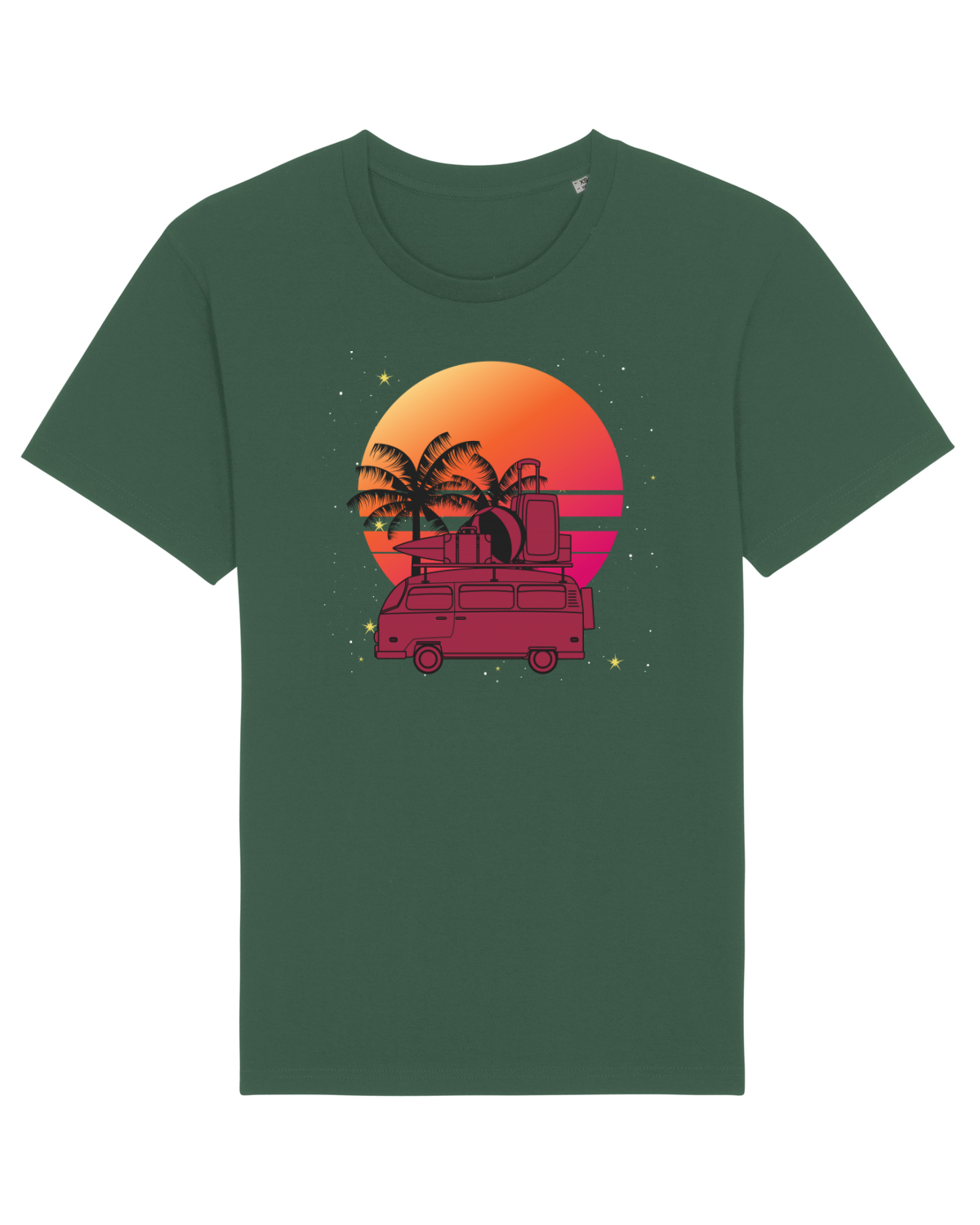 Tricou mânecă scurtă Unisex Rocker Bottle Green