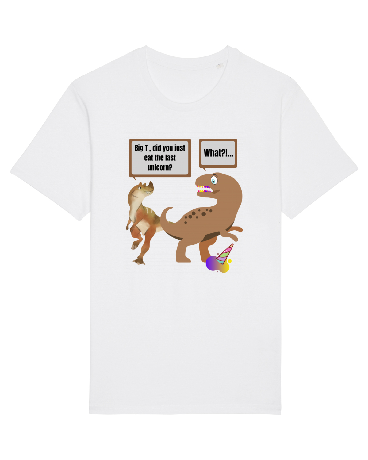 Tricou mânecă scurtă Unisex Rocker White