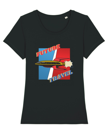 Nava Spatiala In Stil Retro Comic  Black