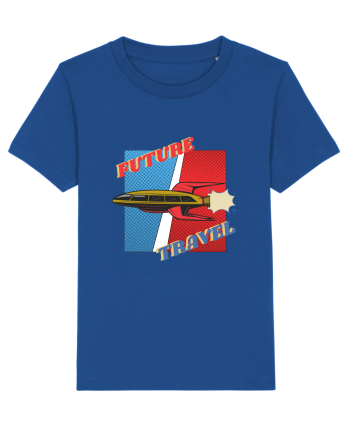 Nava Spatiala In Stil Retro Comic  Majorelle Blue