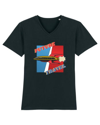 Nava Spatiala In Stil Retro Comic  Black