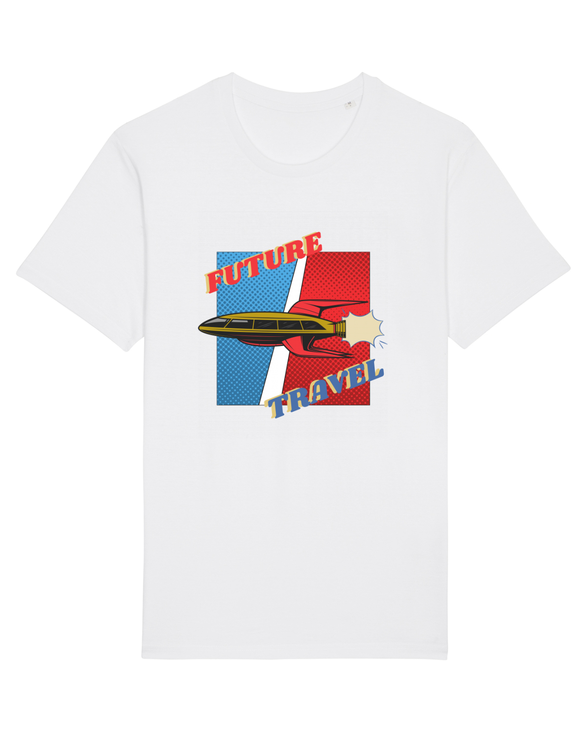 Tricou mânecă scurtă Unisex Rocker White