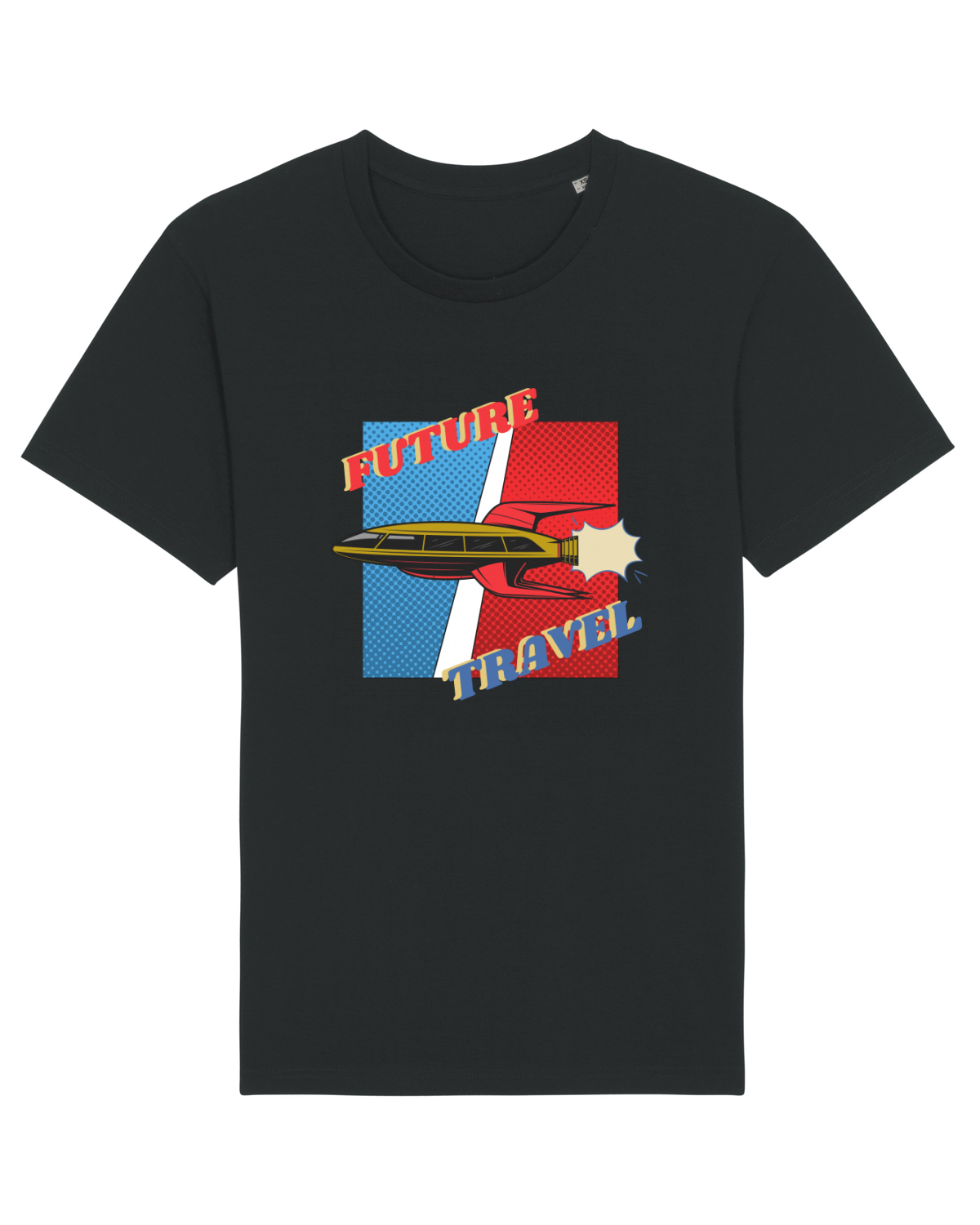 Tricou mânecă scurtă Unisex Rocker Black
