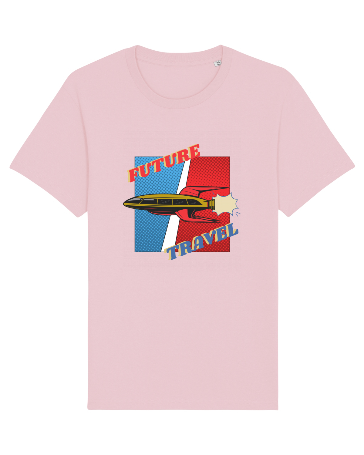 Tricou mânecă scurtă Unisex Rocker Cotton Pink