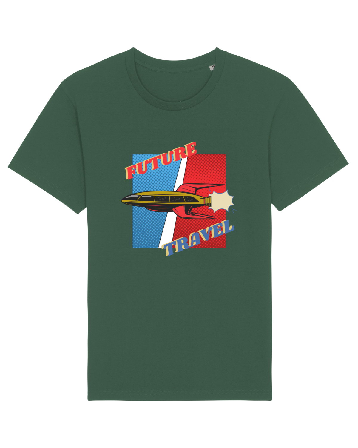 Tricou mânecă scurtă Unisex Rocker Bottle Green