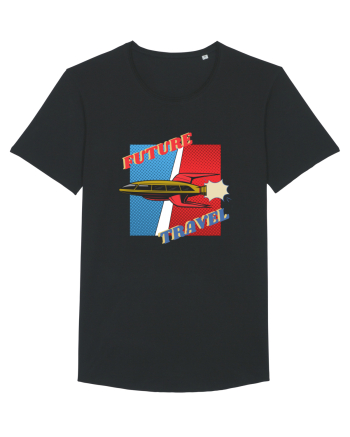 Nava Spatiala In Stil Retro Comic  Black