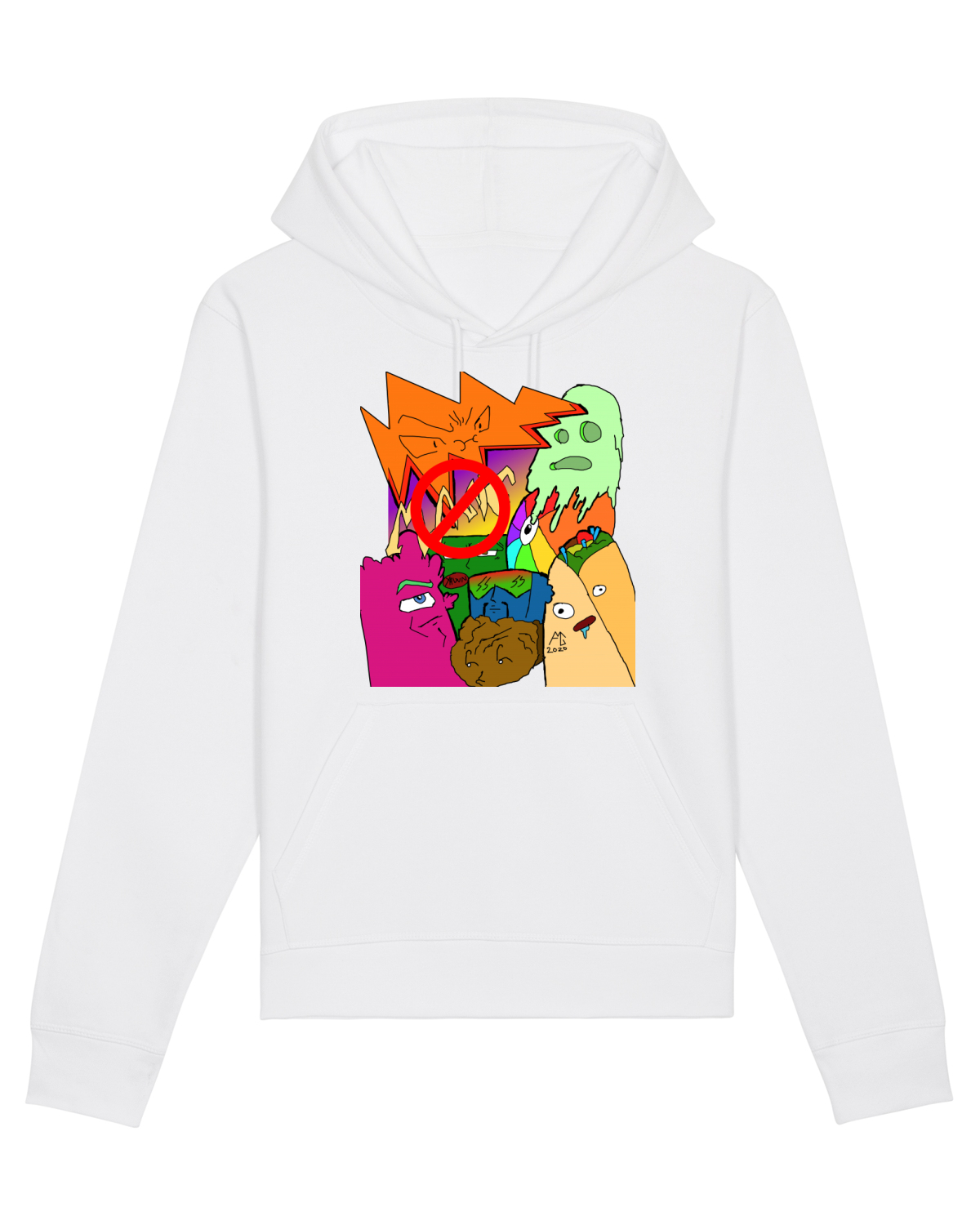 Hanorac Unisex Drummer White