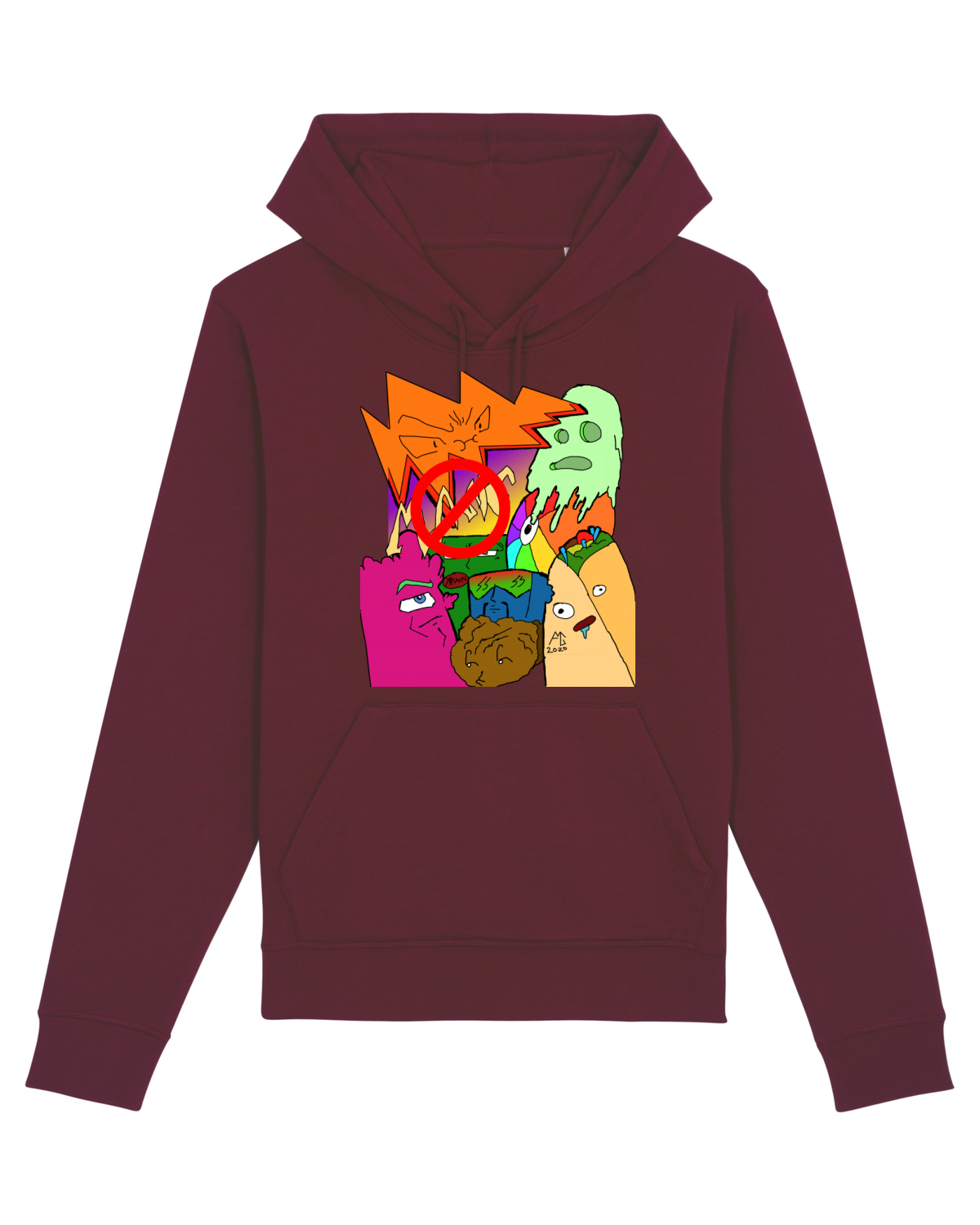 Hanorac Unisex Drummer Burgundy