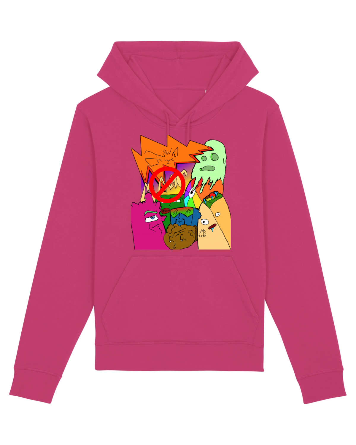 Hanorac Unisex Drummer Raspberry