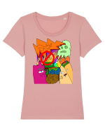 No Magic Tricou mânecă scurtă guler larg fitted Damă Expresser