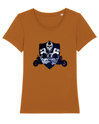 Biker emblem Roasted Orange