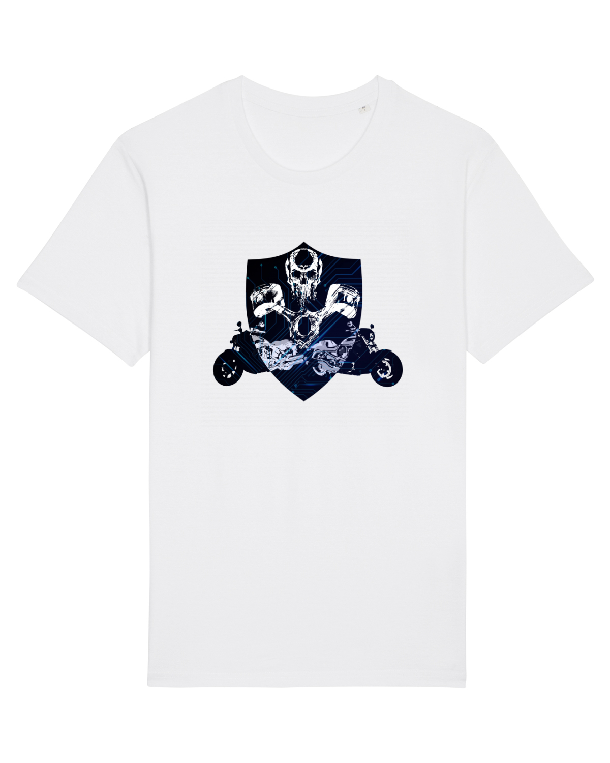 Tricou mânecă scurtă Unisex Rocker White