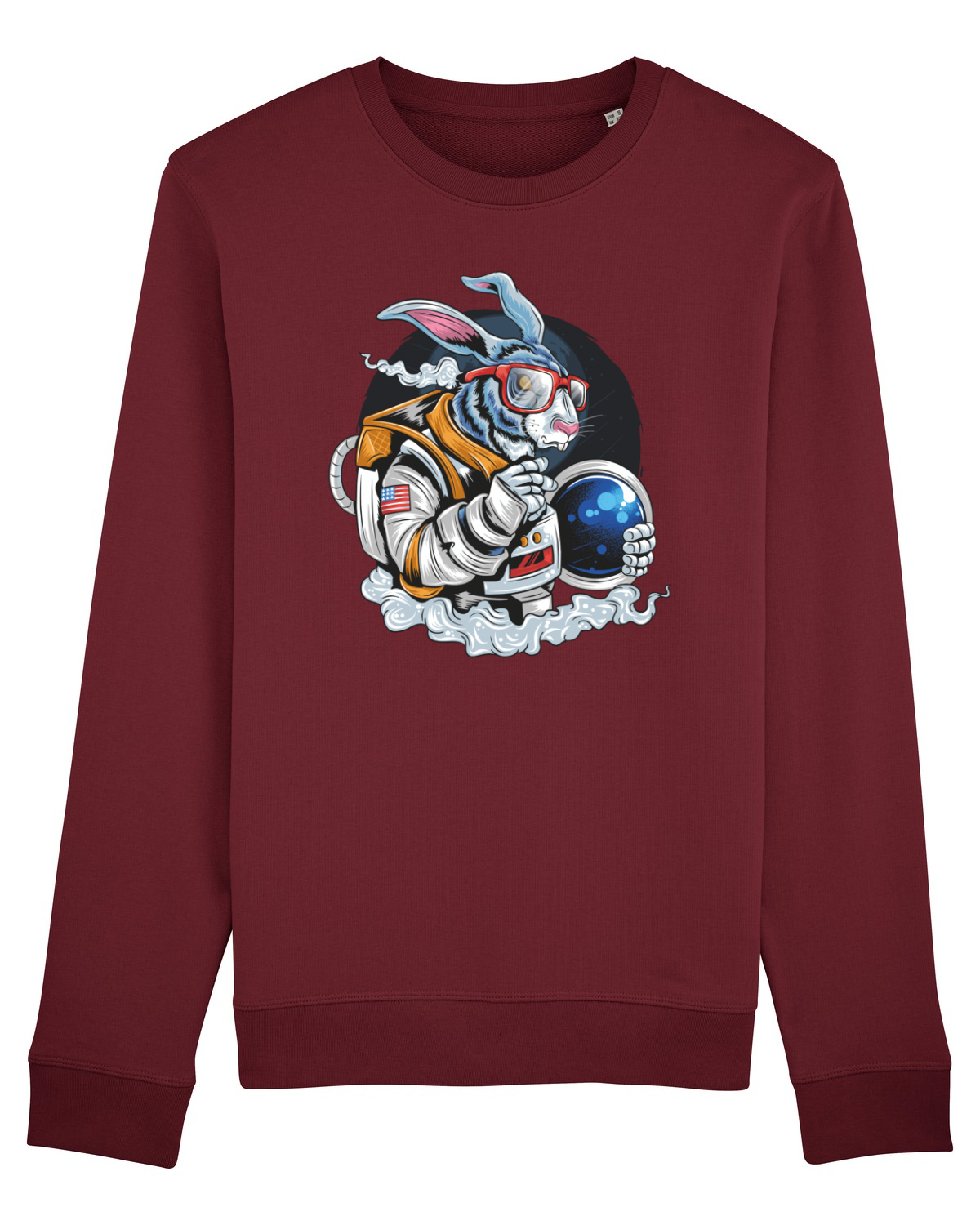 Bluză mânecă lungă Unisex Rise Burgundy