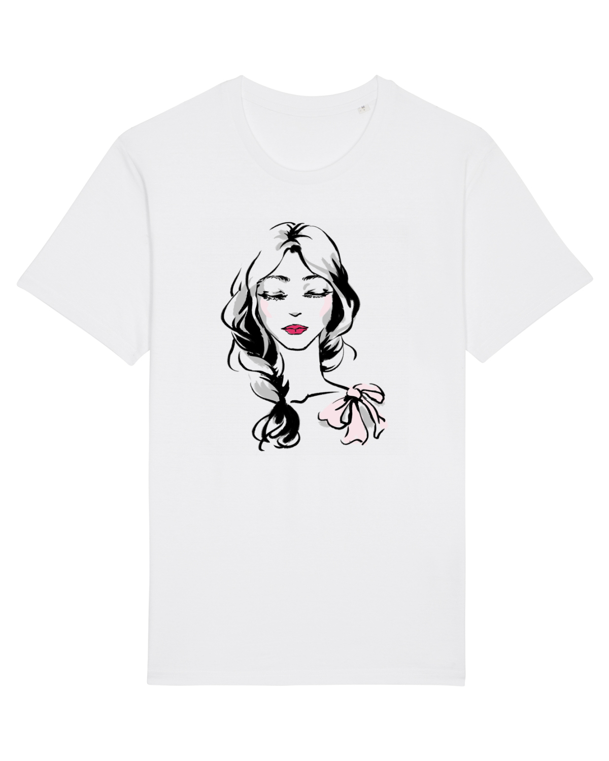 Tricou mânecă scurtă Unisex Rocker White