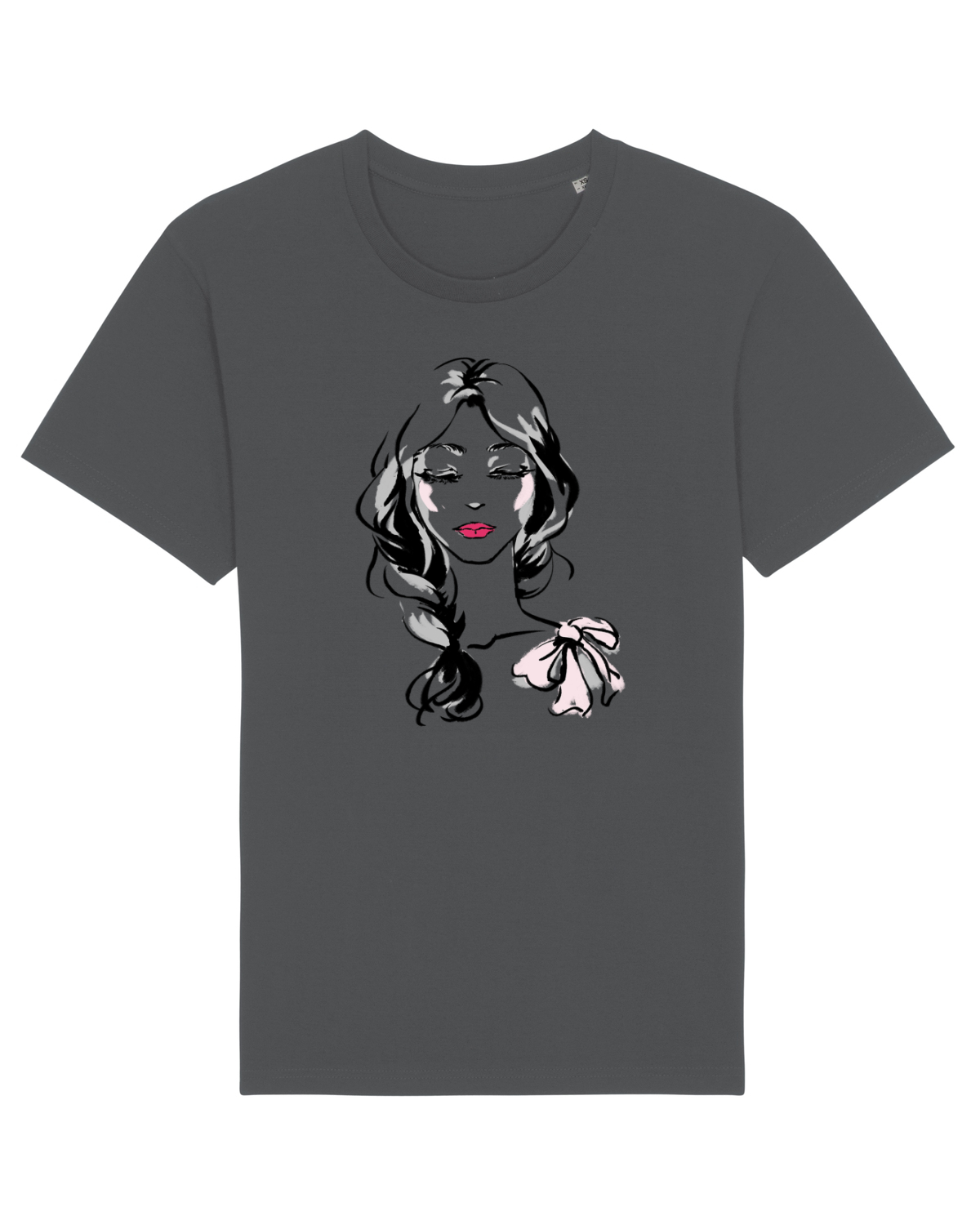 Tricou mânecă scurtă Unisex Rocker Anthracite