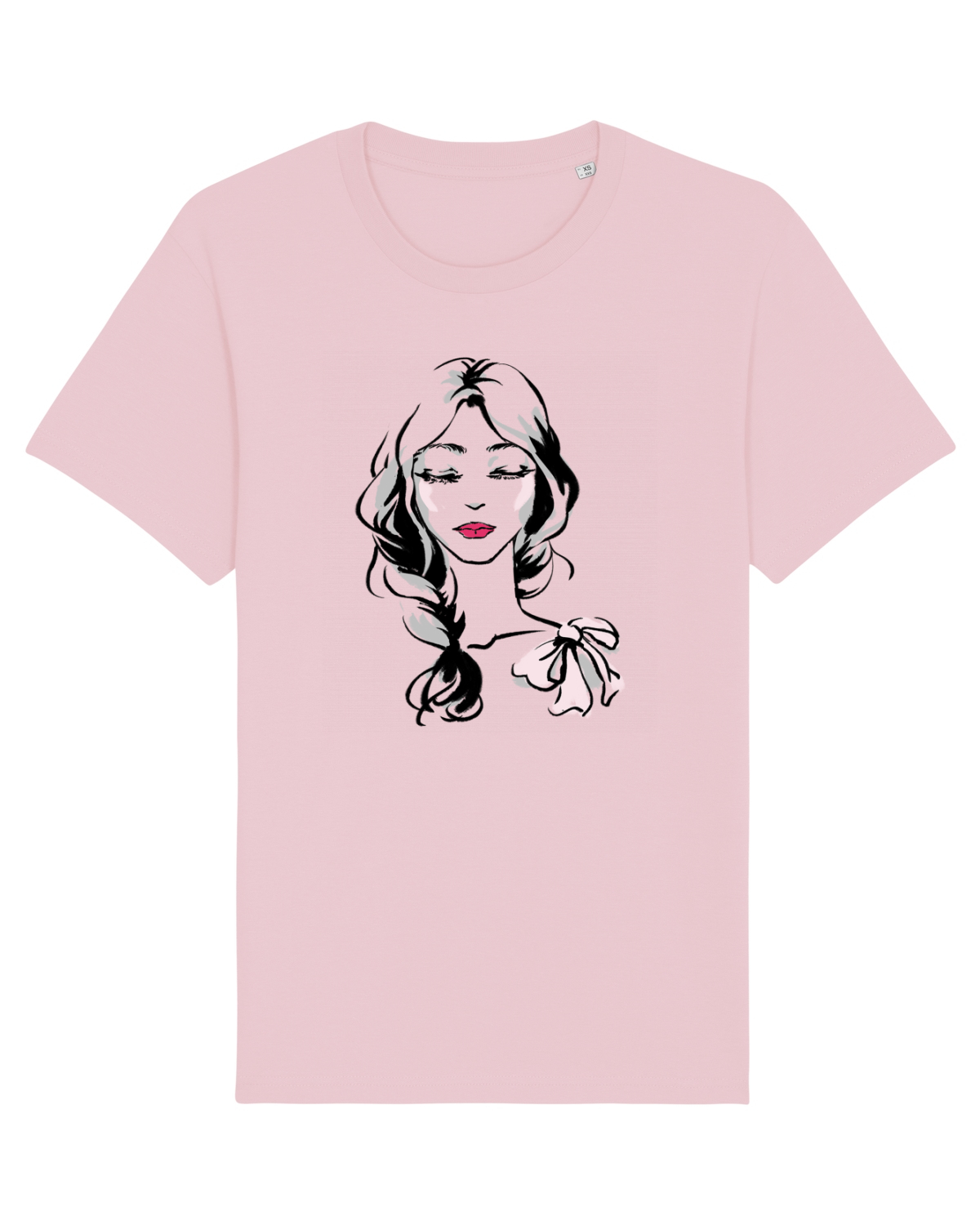 Tricou mânecă scurtă Unisex Rocker Cotton Pink