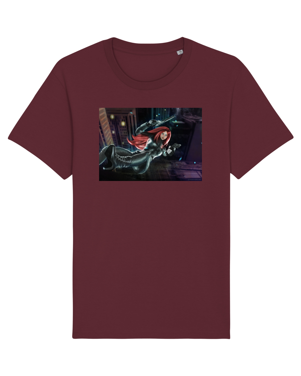 Tricou mânecă scurtă Unisex Rocker Burgundy