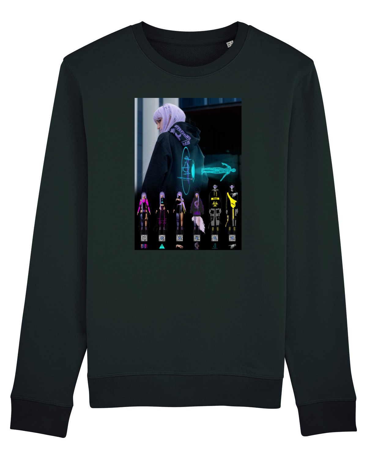 Bluză mânecă lungă Unisex Rise Black