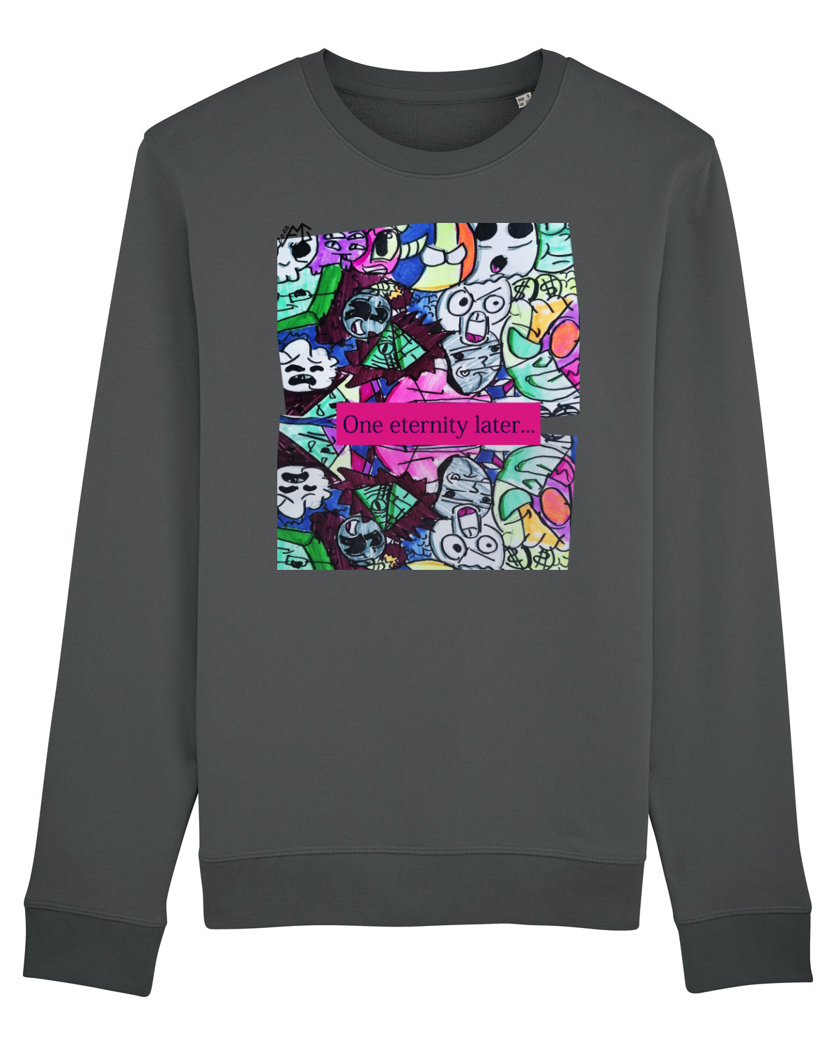 Bluză mânecă lungă Unisex Rise Anthracite