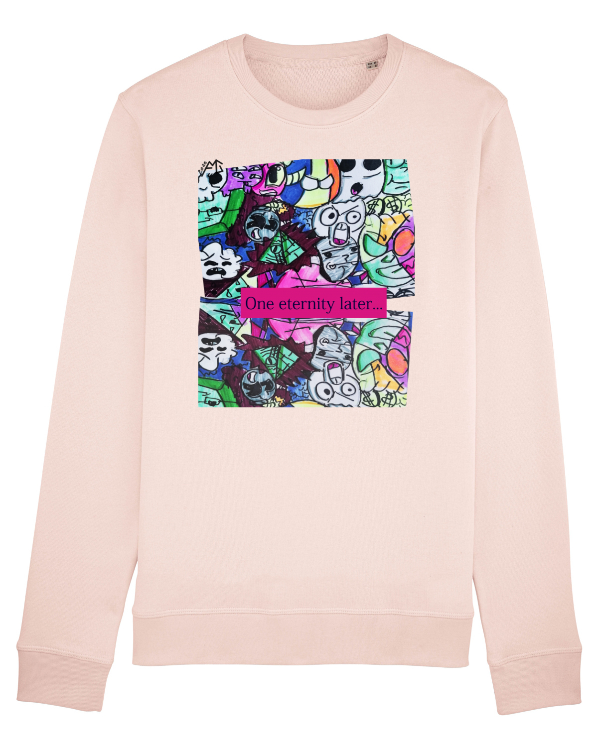 Bluză mânecă lungă Unisex Rise Candy Pink