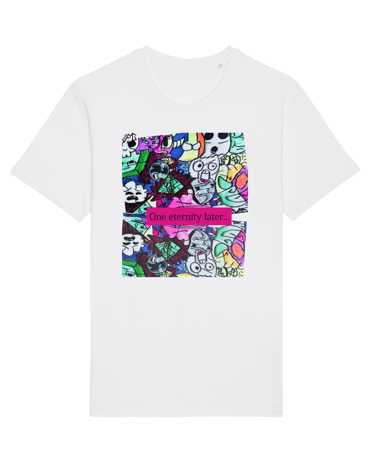 Tricou mânecă scurtă Unisex Rocker White