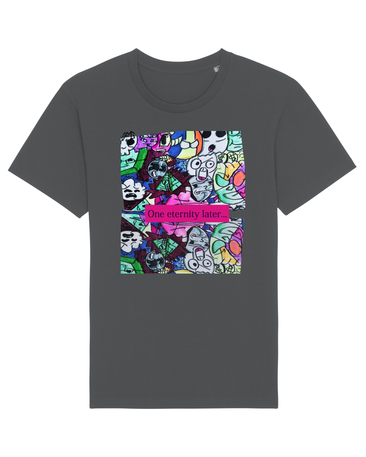 Tricou mânecă scurtă Unisex Rocker Anthracite