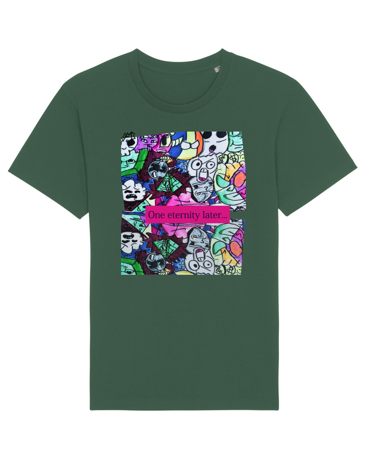 Tricou mânecă scurtă Unisex Rocker Bottle Green