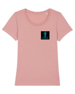 Holograma Tricou mânecă scurtă guler larg fitted Damă Expresser
