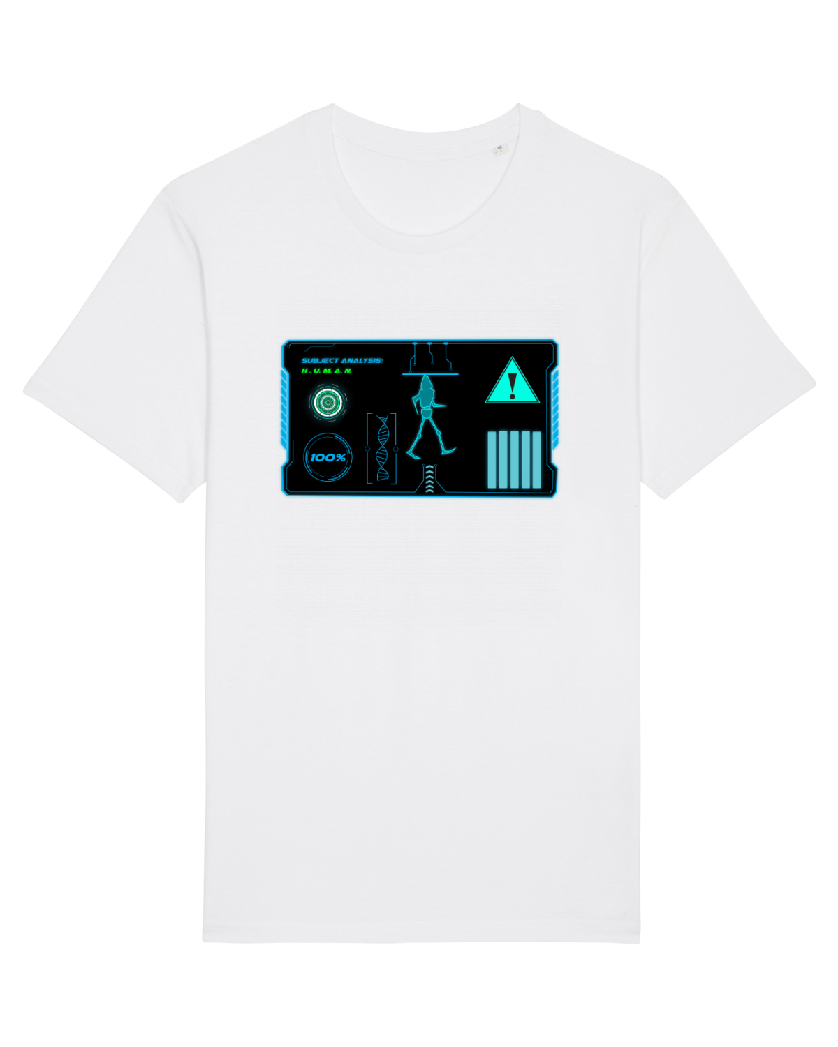 Tricou mânecă scurtă Unisex Rocker White