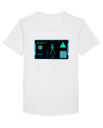Holograma HUD Tricou mânecă scurtă guler larg Bărbat Skater