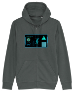 Holograma HUD Hanorac cu fermoar Unisex Connector