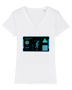 Holograma HUD Tricou mânecă scurtă guler V Damă Evoker