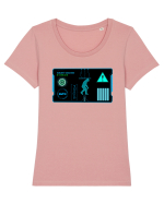 Holograma HUD Tricou mânecă scurtă guler larg fitted Damă Expresser