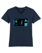 Holograma HUD Tricou mânecă scurtă guler V Bărbat Presenter