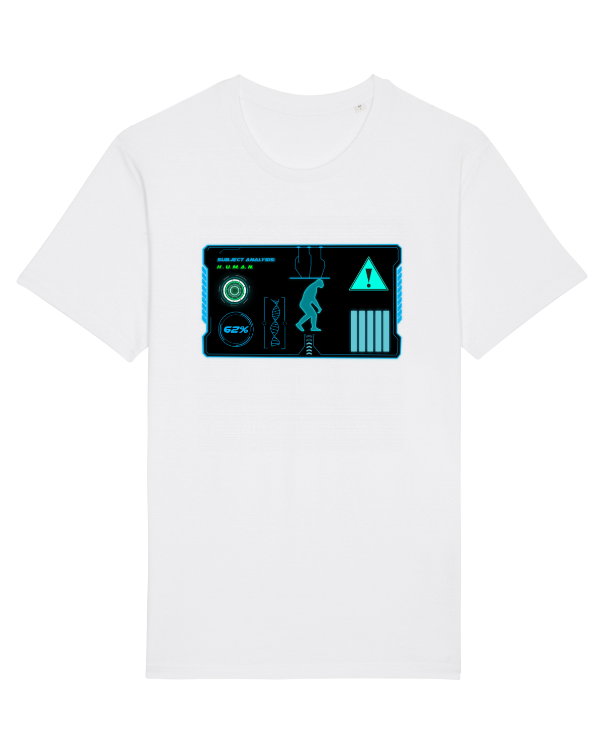 Tricou mânecă scurtă Unisex Rocker White