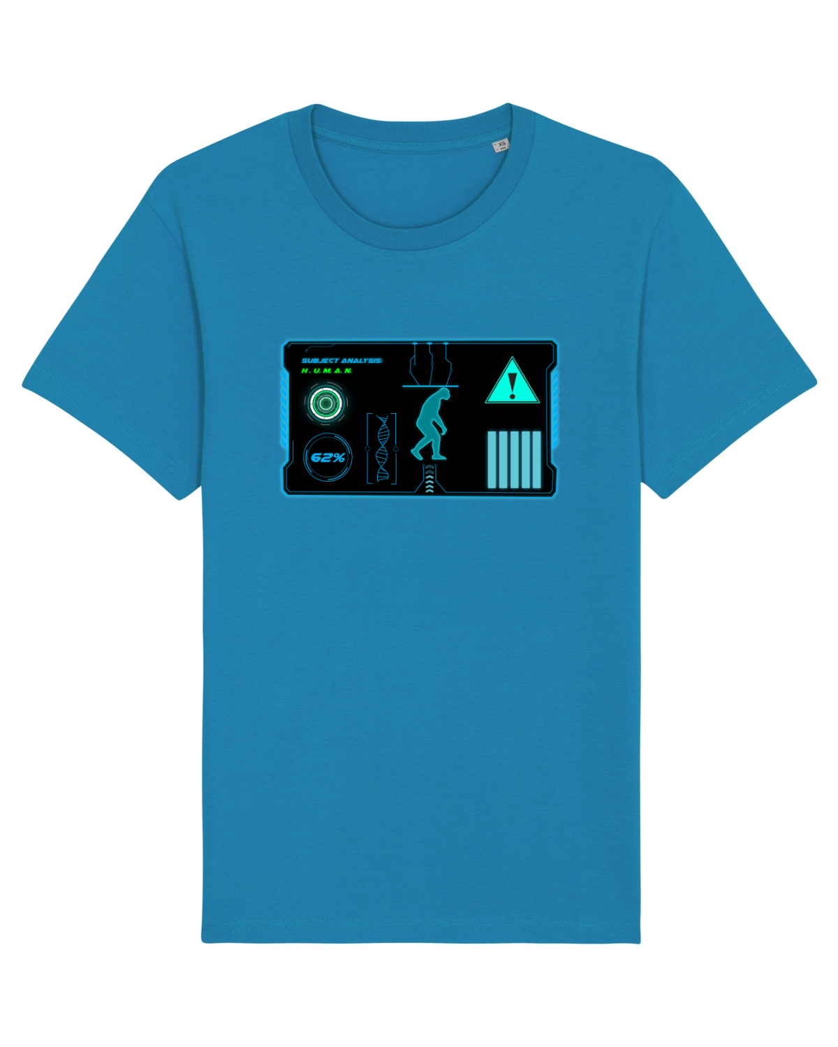 Tricou mânecă scurtă Unisex Rocker Azur