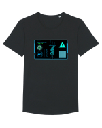 Holograma HUD Tricou mânecă scurtă guler larg Bărbat Skater