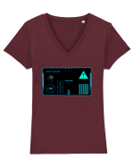 Holograma HUD Tricou mânecă scurtă guler V Damă Evoker