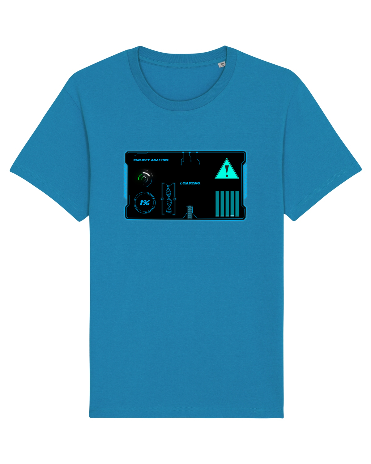 Tricou mânecă scurtă Unisex Rocker Azur