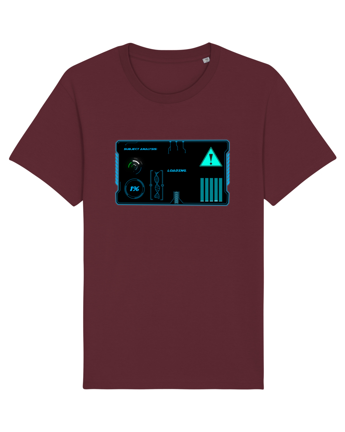 Tricou mânecă scurtă Unisex Rocker Burgundy