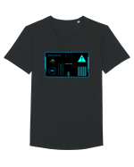 Holograma HUD Tricou mânecă scurtă guler larg Bărbat Skater