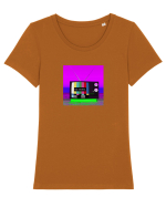 ERROR TV Tricou mânecă scurtă guler larg fitted Damă Expresser