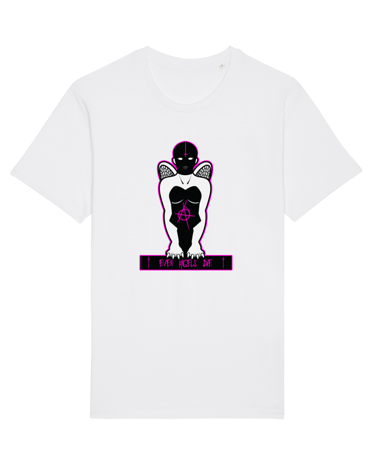 Tricou mânecă scurtă Unisex Rocker White
