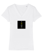 ALIEN ROBOT  Tricou mânecă scurtă guler V Damă Evoker