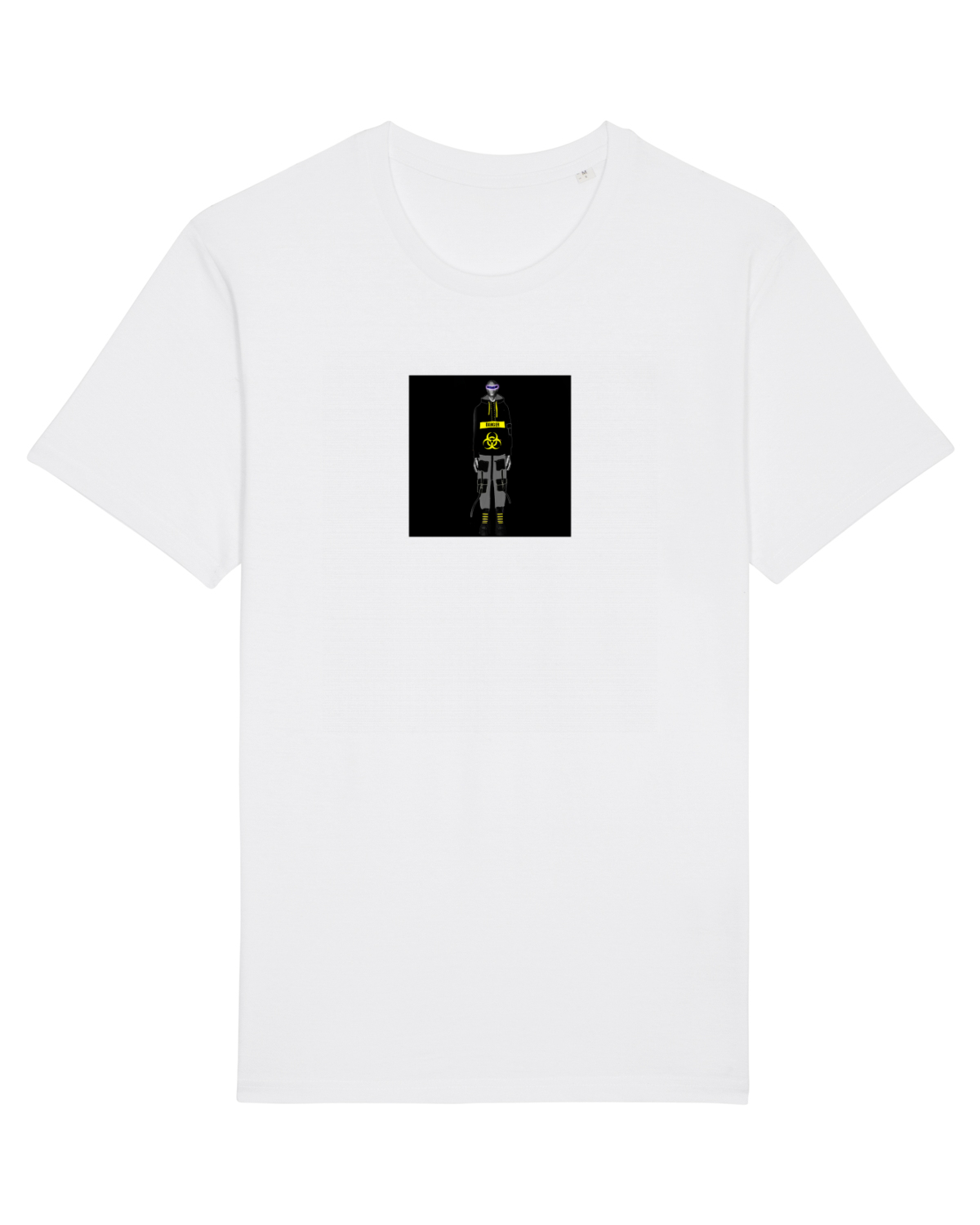 Tricou mânecă scurtă Unisex Rocker White