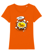 InCORGnito Tricou mânecă scurtă guler larg fitted Damă Expresser