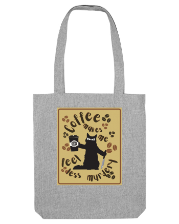 Pentru Iubitorii De Pisici Si Cafea Heather Grey