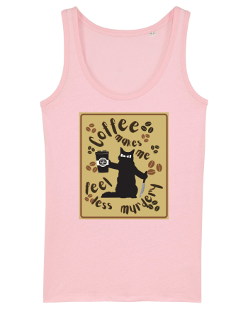 Pentru Iubitorii De Pisici Si Cafea Cotton Pink